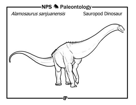 Alamosaurus Sanjuanensis Coloring Page